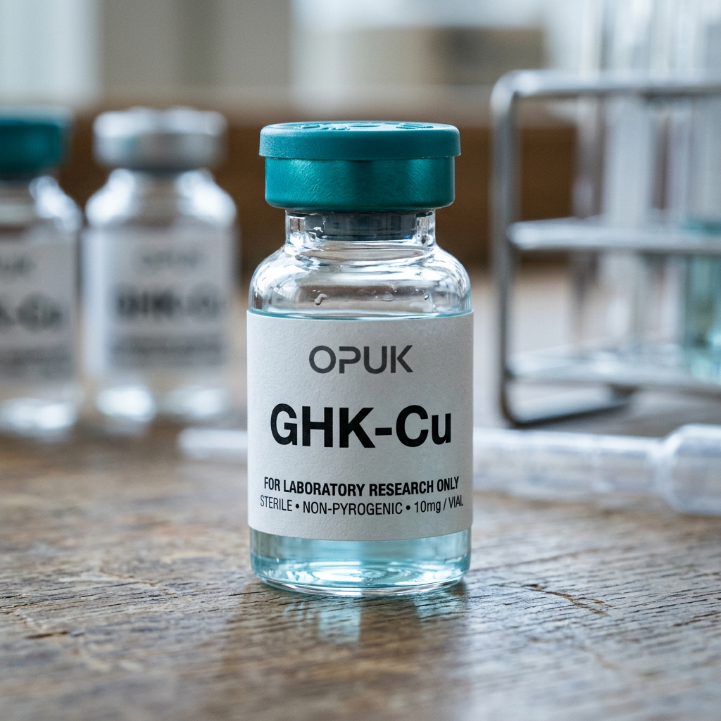 Representative GHK-Cu vial label detail