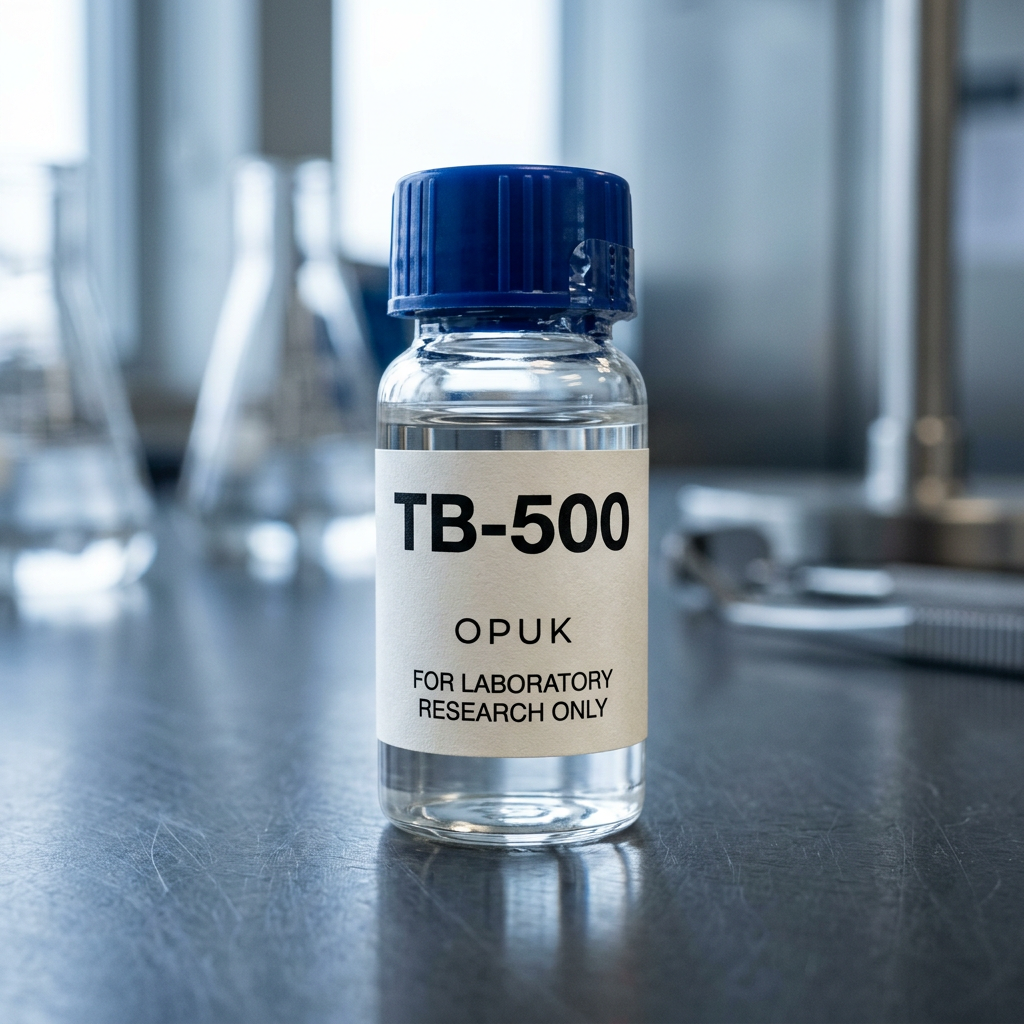 Representative TB-500 vial label detail